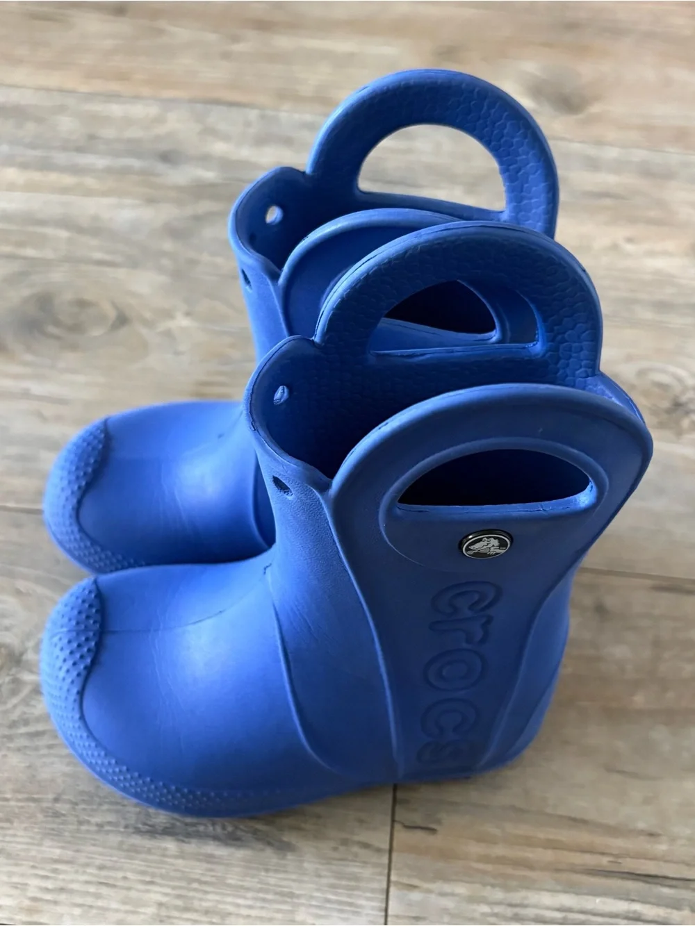 Crocs Kids Handle It Rain Boots In Blue Size 8